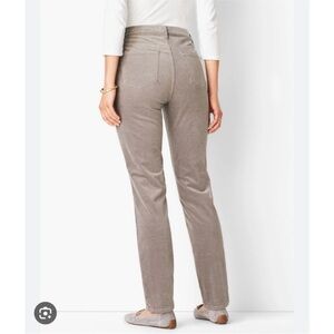 Talbots High Waist Straight Leg Corduroy Pants Size 10 Petite